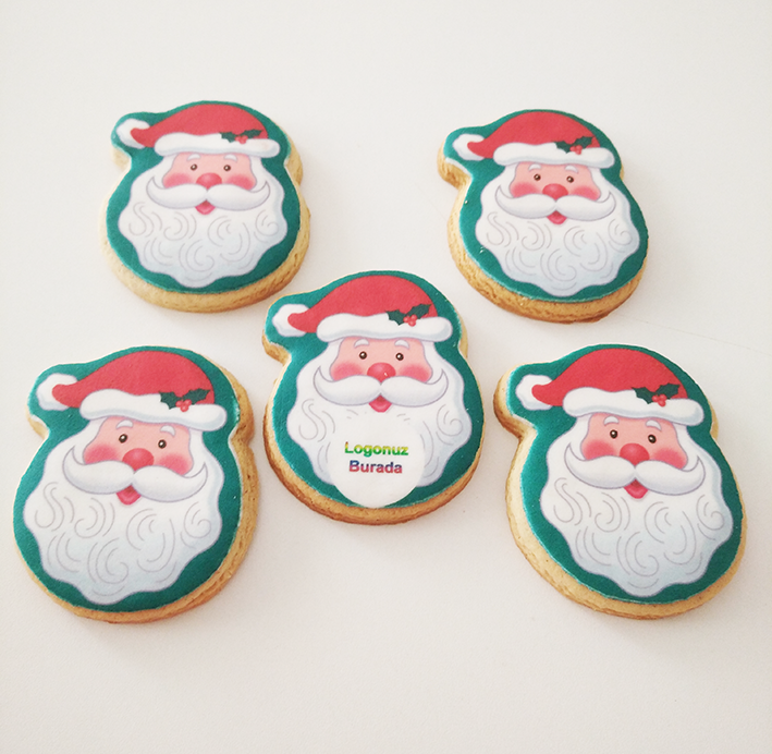 yeni yıl noel baba kurabiyesi