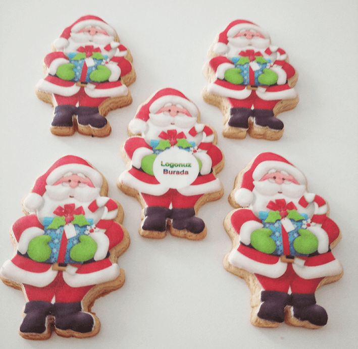 yeni yıl noel baba kurabiyesi